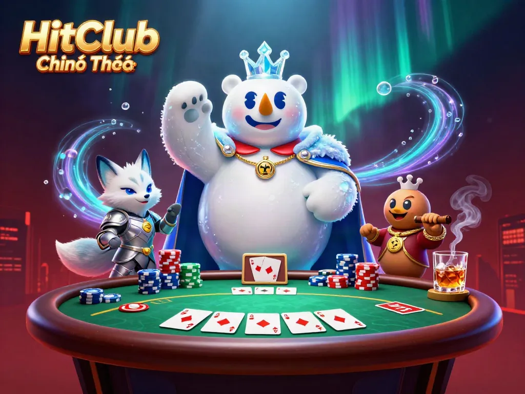 Play a thrilling game with HitClub Chính Thức, enjoy vibrant poker elements, and dynamic characters in stunning 3D.